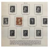 United States Liberty Stamp Album with stamps dating back to 1851