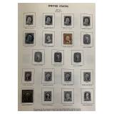 United States Liberty Stamp Album with stamps dating back to 1851