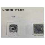 United States Liberty Stamp Album with stamps dating back to 1851