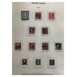United States Liberty Stamp Album with stamps dating back to 1851