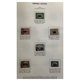 United States Liberty Stamp Album with stamps dating back to 1851