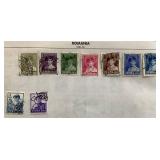 Collection of Stamps from Romania dating back 1901