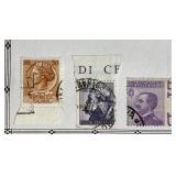 Collection of Postage Stamps from Italy dating back to 1862