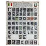 Collection of Postage Stamps from Italy dating back to 1862