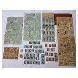 United States World War II Ration Books & Stamps, Basic Mileage Ration Stamps, Fuel Oil Ration Paperwork