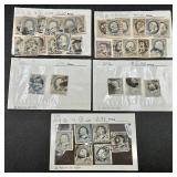 One Cent Benamin Franklin Postage Stamps Ultramarine Color 1870