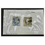 One Cent Benamin Franklin Postage Stamps Ultramarine Color 1870