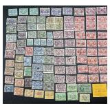 Collection of State Stamps from New York for Stock Transfers Tax, Stock Transfer, Department of Labor Inspection Stamp for Bedding, Custom House fees