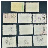 Collection of State Stamps from New York for Stock Transfers Tax, Stock Transfer, Department of Labor Inspection Stamp for Bedding, Custom House fees