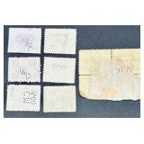 Collection of State Stamps from New York for Stock Transfers Tax, Stock Transfer, Department of Labor Inspection Stamp for Bedding, Custom House fees