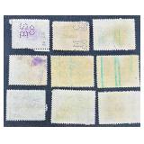 Collection of State Stamps from New York for Stock Transfers Tax, Stock Transfer, Department of Labor Inspection Stamp for Bedding, Custom House fees