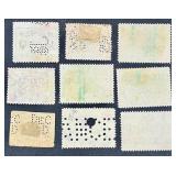 Collection of State Stamps from New York for Stock Transfers Tax, Stock Transfer, Department of Labor Inspection Stamp for Bedding, Custom House fees