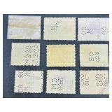 Collection of State Stamps from New York for Stock Transfers Tax, Stock Transfer, Department of Labor Inspection Stamp for Bedding, Custom House fees