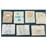 Collection of State Stamps from New York for Stock Transfers Tax, Stock Transfer, Department of Labor Inspection Stamp for Bedding, Custom House fees