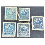 Collection of State Stamps from New York for Stock Transfers Tax, Stock Transfer, Department of Labor Inspection Stamp for Bedding, Custom House fees