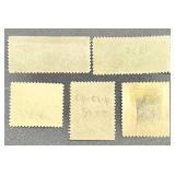 Collection of State Stamps from Pennsylvania, Indiana, Florida, California, Utah, Massachusetts