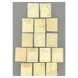 Collection of State Stamps from Pennsylvania, Indiana, Florida, California, Utah, Massachusetts