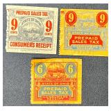 State of Ohio Prepaid Sales Tax Consumers Receipt, Vendor Receipt, Beer Tax, Wine and Mixed Beverage Tax and Cosmetic Tax