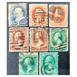 Series of Postage Stamps featuring Portraits of Historical Figures -19th Century