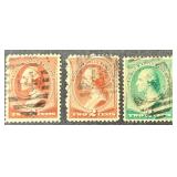 Series of Postage Stamps featuring Portraits of Historical Figures -19th Century