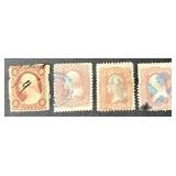 George Washington Postage Stamps dating back to 1861