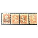 George Washington Postage Stamps dating back to 1861