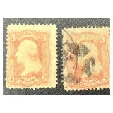 George Washington Postage Stamps dating back to 1861
