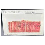 1920 Pilgrim Tercentenary Series Postage Stamps  - 300th Anniversary of the Pilgrims