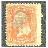 1861, 1860 and 1868 George Washington United States Postage Stamps