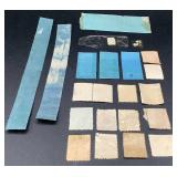 United States Cigarette and Tobacco Tax Revenue Stamps from Iowa, Louisana, Ohio, Kansas and Alabama