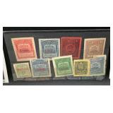 United States Telegraph Stamps from Western Union, Northern Mutual, American Rapid Telegraph Co., Pacific Mutual and Postal Telegraph Cable Company