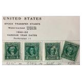 United States Stock Transfer Stamps -United States Internal Revenue