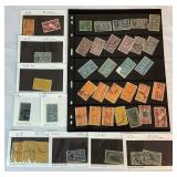 US Special Delivery Stamps from 10 cents to 30 cents