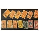 US Special Delivery Stamps from 10 cents to 30 cents