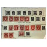 United States Postage Due Stamps dating back to 1879