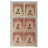 United States Postage Due Stamps dating back to 1879