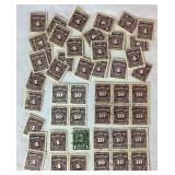United States Postage Due Stamps dating back to 1879