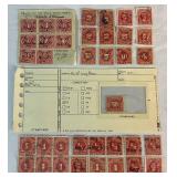 US Internal Revenue Documentary Stamps dating back to 1860