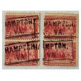 Collection of Blocks of Stamps from Various Years and Denominations