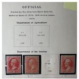 The National Postage Stamp Album with stamps dating back to 1860
