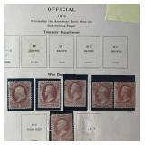 The National Postage Stamp Album with stamps dating back to 1860