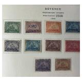The National Postage Stamp Album with stamps dating back to 1860
