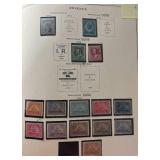 The National Postage Stamp Album with stamps dating back to 1860