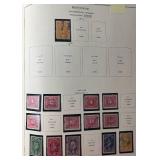 The National Postage Stamp Album with stamps dating back to 1860