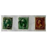 Early United States Postage Stamps from 1851 to 1894