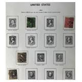 Early United States Postage Stamps from 1851 to 1894