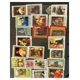 Global Postage Stamps- some cancelled, some new Various Years and Issues