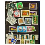 Global Postage Stamps- some cancelled, some new Various Years and Issues