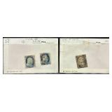 Scott #24 Franklin and Scott #73 Jackson Postage Stamps