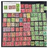 Selection of George Washington Postage Stamps from 1870